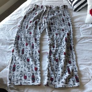 Fleece wine glasses pants